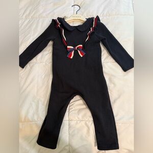 Gucci Navy Blue Polo with Red and White Accents